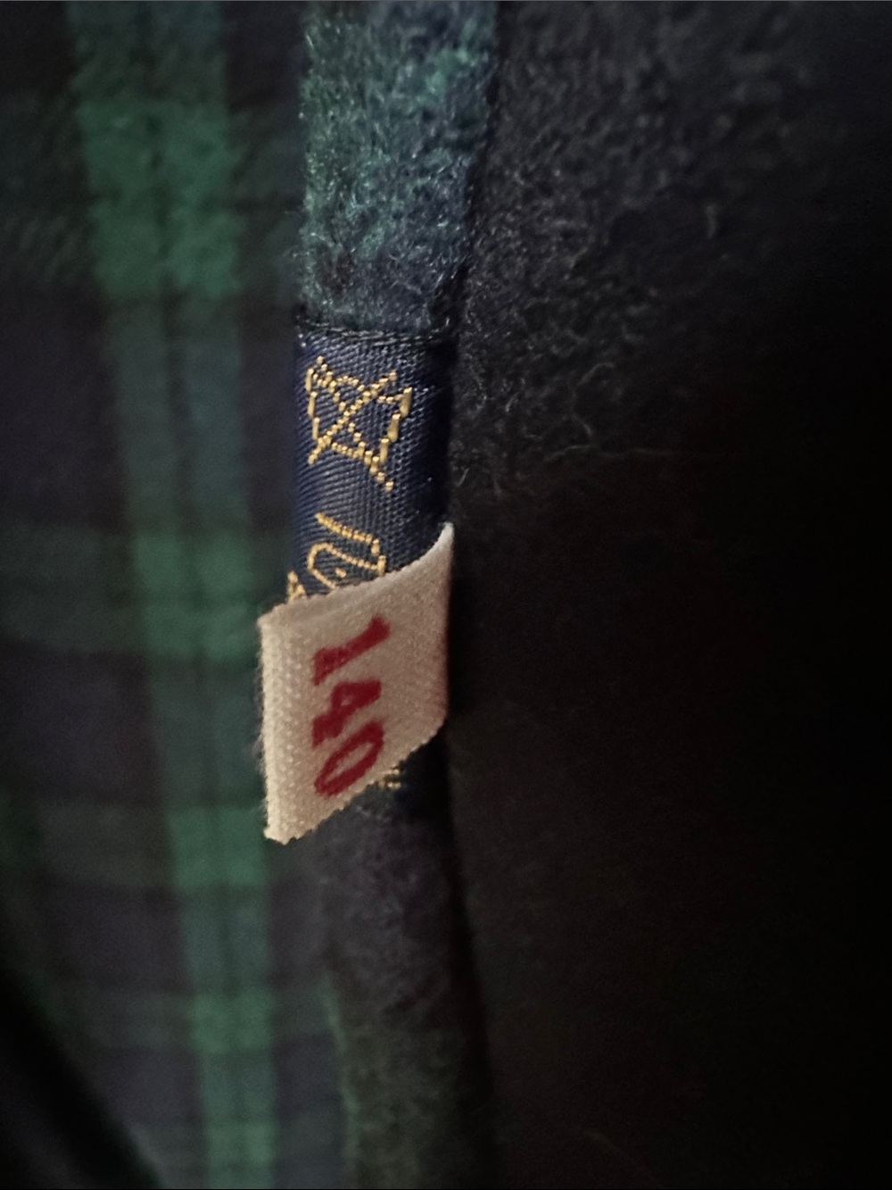 Vintage Holt Renfrew Kids Navy Double-Breasted Pea Coat Wool Blend 80s - Picture 5 of 8